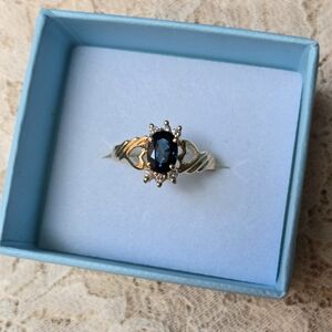 14k Gold and Sapphire Ring